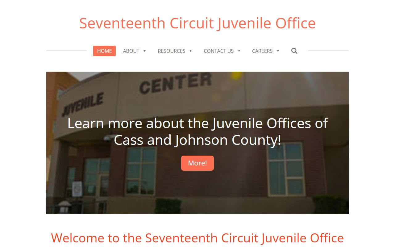 Cass County court dockets Seventeenth Circuit Juvenile Office site
