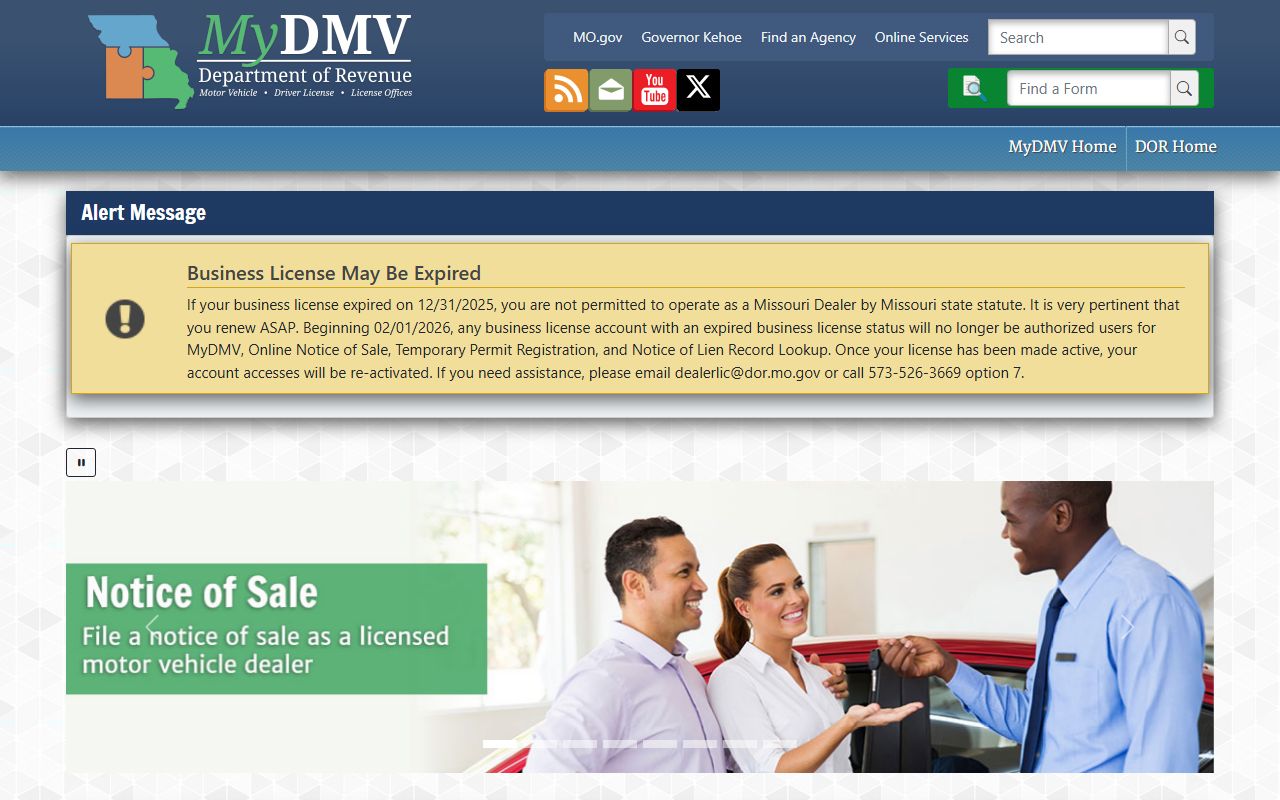 Cass County traffic court records Missouri MyDMV driver record portal